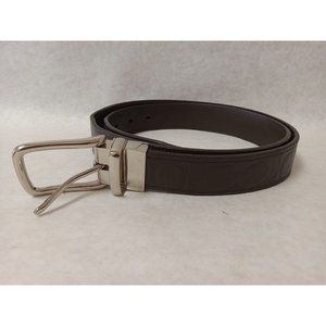 Coach Signature Harness Embossed Logo Belt
